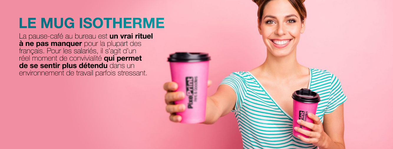 Mug isotherme publicitaire